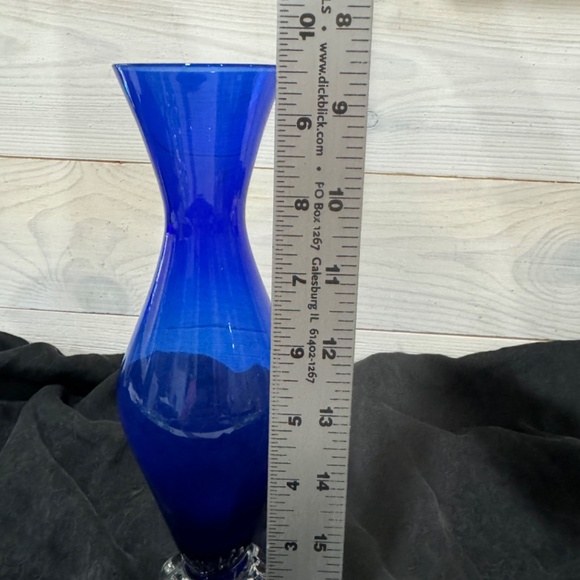 Vintage 1960-70s Blue ASEDA GLASS Vase From Sweden Scandinavia (Retired Item) - Picture 7 of 7